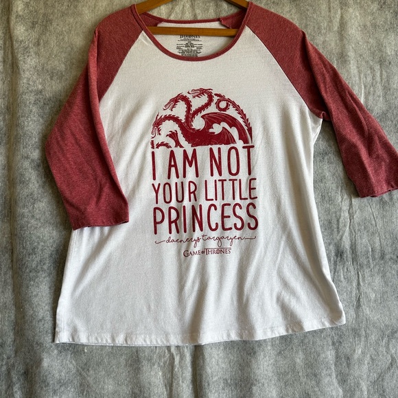 GAMES OF THRONES I’M NOT YOUR LITTLE PRINCESS WOMANS T SHIRT SZXXL - Picture 6 of 12